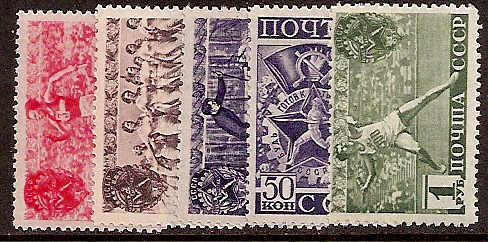 Soviet Russia - 1917-1944 YEAR  1940 Scott 784-88 Michel 753-57 
