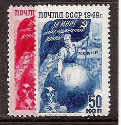 Soviet Russia - 1945-1956 YEAR 1949 Scott 1425-26 Michel 1430-1 