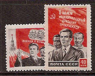 Soviet Russia - 1945-1956 YEAR 1950 Scott 1458-9 Michel 1461-2 