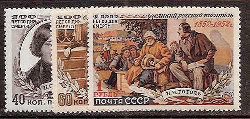 Soviet Russia - 1945-1956 YEAR 1952 Scott 1619-21 Michel 1622-4 