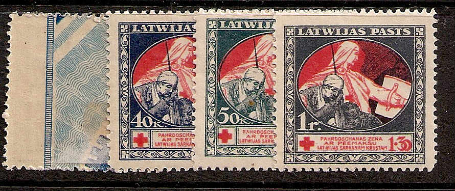 Baltic States Semi-Postals Scott B5-8 