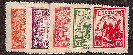 Baltic States LITHUANIA Scott 278-82 Michel 380-4 