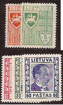 Baltic States LITHUANIA Scott 296-300 Michel 408-12 