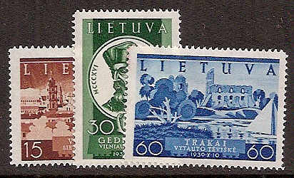 Baltic States LITHUANIA Scott 314-6 Michel 443-5 