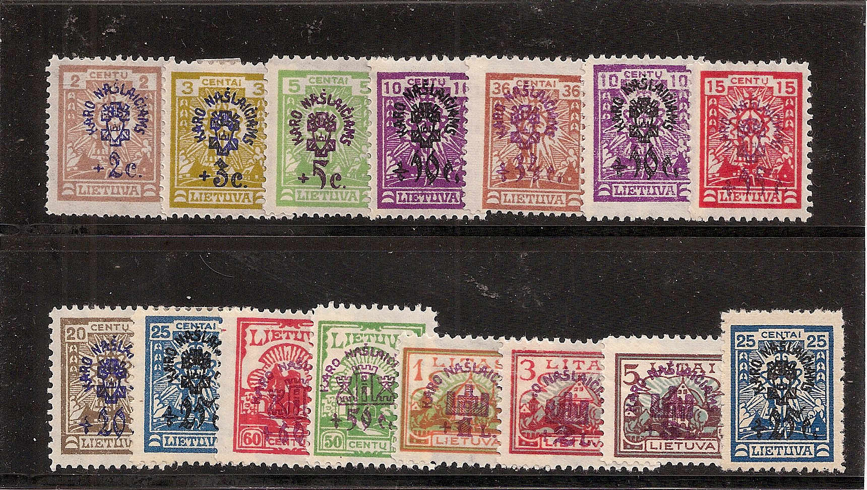 Baltic States SEMI POSTAL STAMPS Scott B1-15 