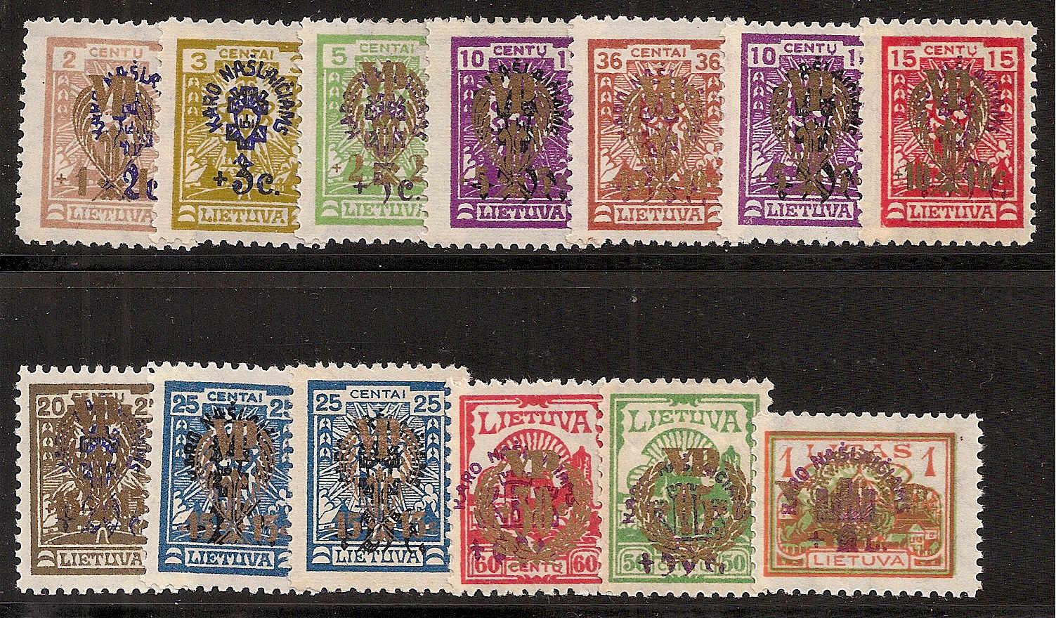 Baltic States Semi-postals Scott B30-42 