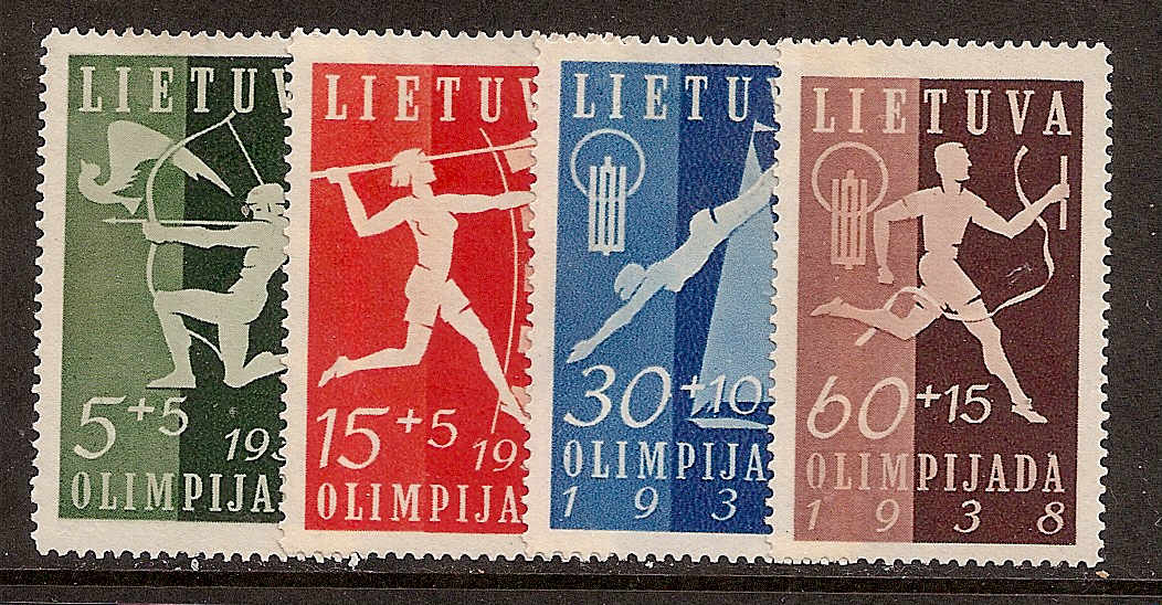 Baltic States Semi-postals Scott B43-46 Michel 417-20 