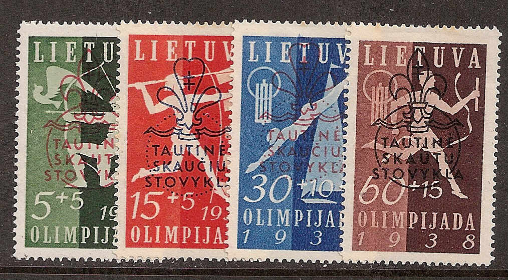 Baltic States Semi-postals Scott B47-50 