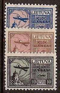 Baltic States LITHUANIA Scott C18-20 Michel 121-3 