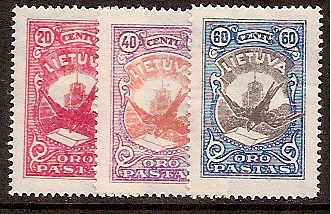 Baltic States LITHUANIA Scott C37-9 Michel 243-5 