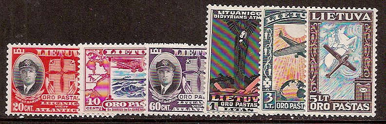 Baltic States LITHUANIA Scott C79-84 Michel 385-90 