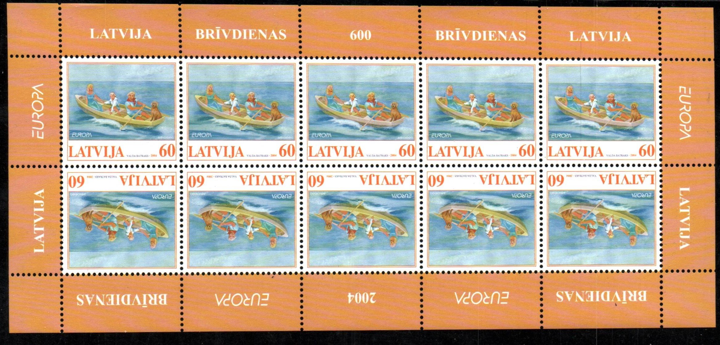 Baltic States Scott 594a Michel 613Klb 